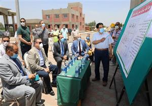 محافظ المنوفية يتفقد محطة الصرف الصحي بمنشأة سلطان