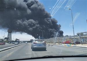 بالصور.. حريق بشركة السويس لتصنيع البترول وإخلاء المنطقة بالكامل