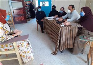 بالصور.. استقبال المتقدمات لاختبارات التمريض في بورسعيد