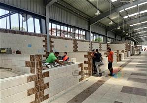 بالصور.. بدء التشغيل التجريبي لسوق بورفؤاد الحضاري الجديد