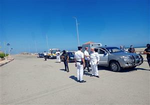 صور..حملات أمنية لمنع الدخول إلى شواطئ مصيف بلطيم