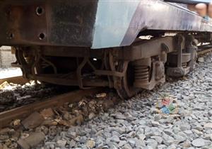 صور.. خروج 3 عربات قطار عن القضبان قرب محطة شبرا الخيمة