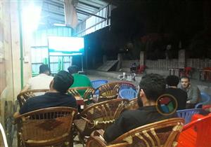 صور.. مقاهي كفر الشيخ تستعد لمباراة القمة