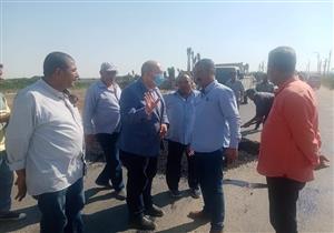 نائب محافظ الجيزة يتفقد طريق المريوطية بنطاق مركز ومدينة منشأة القناطر