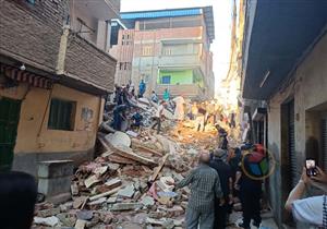 فرض كردون أمني حول المنزل المنهار في طنطا 