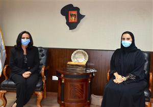 مايا مرسي  تستقبل نائب رئيس بعثة دولة الإمارات بالقاهرة