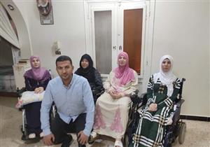 أصبن بضمور العضلات.. حكاية "الأميرات الأربع" والأخ الجدع في الشرقية- صور 