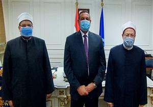 لافتتاح 29 مسجدًا.. محافظ البحيرة يستقبل وزير الأوقاف والمفتي -صور