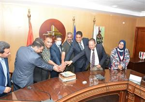 بالصور.. رئيس جامعة دمياط يستقبل نواب المحافظة بمجلس الشيوخ