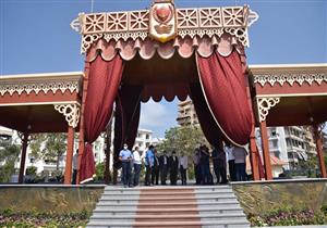 بالصور.. رئيس هيئة قناة السويس ومحافظ بورسعيد يتفقدان حديقة فريال