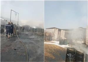 مالك مصنع زيوت أطفيح يرجح: ماس كهربائي وراء الحريق