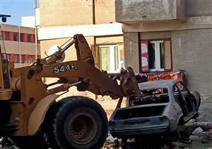 رفع 72 سيارة ودراجة نارية متروكة ومتهالكة من الشوارع