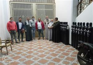 حملة تبرعات بقرية في المنوفية لتوفير الأكسجين لمرضى كورونا- صور