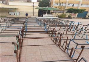 صور.. تفعيل مبادرة "يلا صيانة"  في مدارس القليوبية