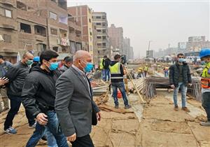 وزير النقل يتابع أعمال تطوير وصيانة الطريق الدائري ونقل المرافق المتعارضة -صور