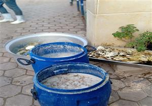 بالصور.. إعدام 2 طن و750 كيلو منتجات ألبان في الشرقية