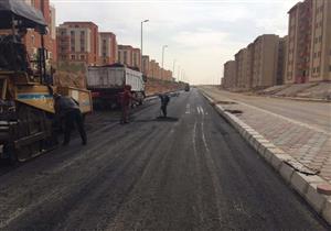 رئيس جهاز أكتوبر الجديدة: بدء أعمال رصف طريق شمال المطار