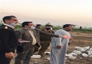 إزالة 8 حالات تعدٍ على الأراضي الزراعية بالفيوم