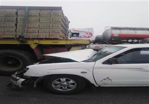 إصابة شخصين في حادث تصادم على طريق الإسكندرية الزراعي