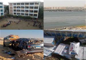 "سقوط سيارة كوبري الساحل و8 جثث على الأرض بحادث أطفيح".. نشرة الحوادث