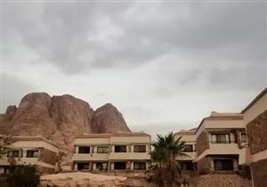 سقوط أمطار على سانت كاترين (صور)
