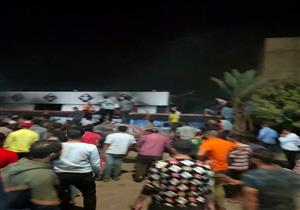 صور.. حريق هائل في مركز لصيانة السيارات بالمنوفية