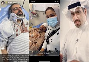 قميصه ملطخ بالدماء.. الفنان عبد الله التركماني  يتعرض لحادث سيارة