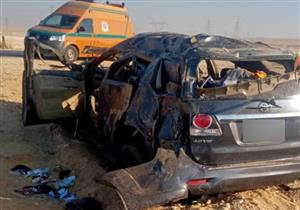 المعاينة: ضحايا حادث أطفيح مجهولي الهوية عدا السائق