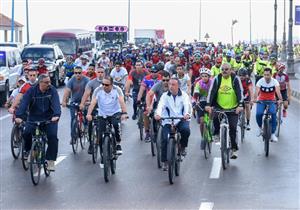 صور.. ماراثون رياضي على كورنيش الإسكندرية احتفالًا بذكرى أكتوبر