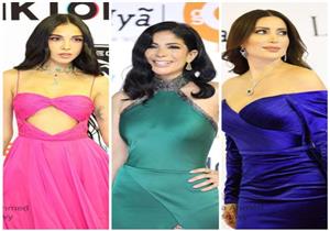 برتقالي وأخضر.. الألوان المبهجة تسيطر على إطلالات نجمات "القاهرة السينمائي"