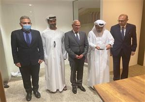 صور.. محافظ بورسعيد يستقبل مستثمرين إماراتيين