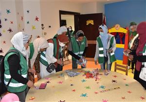 ورش رسوم متحركة لدعم الأطفال المرضى بمستشفى أورام الأقصر