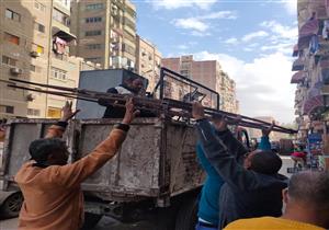 إغلاق 6 مقاهي خلال حملة لإزالة الإشغالات ببنها