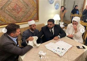 بالصور.. ماجد المصري يحتفل بعقد قران ابنته "ماهيتاب"