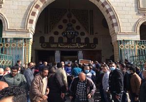 تشييع جنازة الكاتبة ماجدة الجندي زوجة جمال الغيطاني من مسجد السيدة نفسية