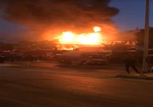 مصدر أمني يكشف حصيلة مصابي حريق مصنع بلاستيك في أكتوبر