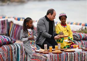 "غنينا له وقولتله بحبك".. الطفل ساجد يروي تفاصيل حديثه مع الرئيس السيسي