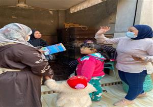 حملات لتوعية المواطنين بمبادرة "حياة كريمة" في المنوفية- صور