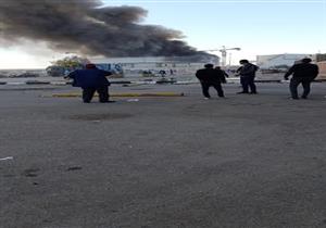 أمن السويس: طريق القاهرة يعمل بشكل طبيعي ولم يتأثر بحريق مستودع عجرود