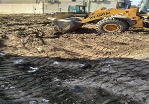 حملة إزالة فورية للتعديات على الأرض الزراعية في دمياط