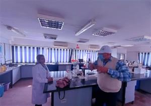 رئيس مياه سيناء يتفقد محطة غرب النفق