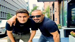 ياسين السقا يدعم والده أحمد السقا قبل العرض الخاص لفيلم "أحمد وأحمد"