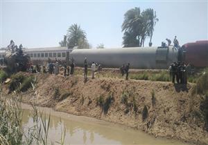 بث مباشر من موقع تصادم قطارين في سوهاج