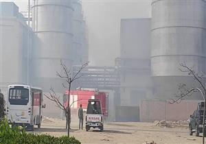 معاينة حريق مصنع كرتون أكتوبر: النيران التهمت 1000 متر بالكامل