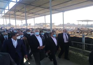 وزير الزراعة يفتتح مزرعة الإنتاج الحيواني بالنوبارية بطاقة 60 ألف رأس سنويا
