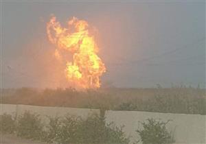 السيطرة على حريق بخط غاز في البحيرة 