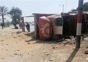 بالأسماء.. 4 مصابين في انقلاب سيارة على طريق الضبعة