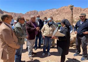  بالصور.. وزيرة البيئة تتابع أعمال تطوير محمية سانت كاترين 