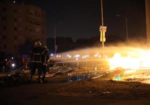 مصدر بـ"القابضة للغاز" يكشف تفاصيل حريق خط أكتوبر (صور)