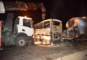 أغلب الجثث تفحمت.. القصة الكاملة لحادث الطريق الصحراوي بأسيوط